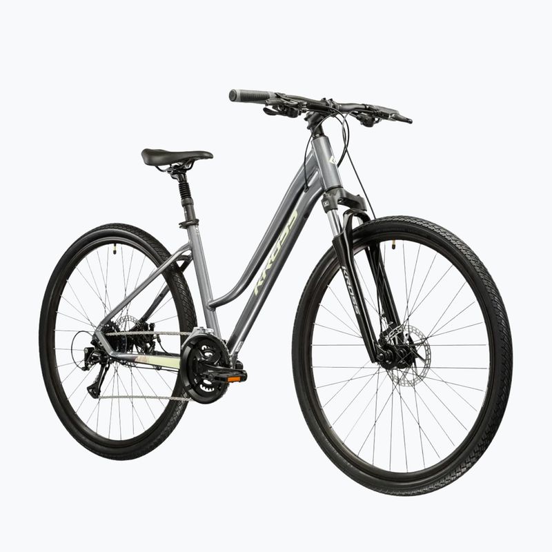 Дамски велосипед за кросфит KROSS Evado 3.0 W grey/green/gloss 2