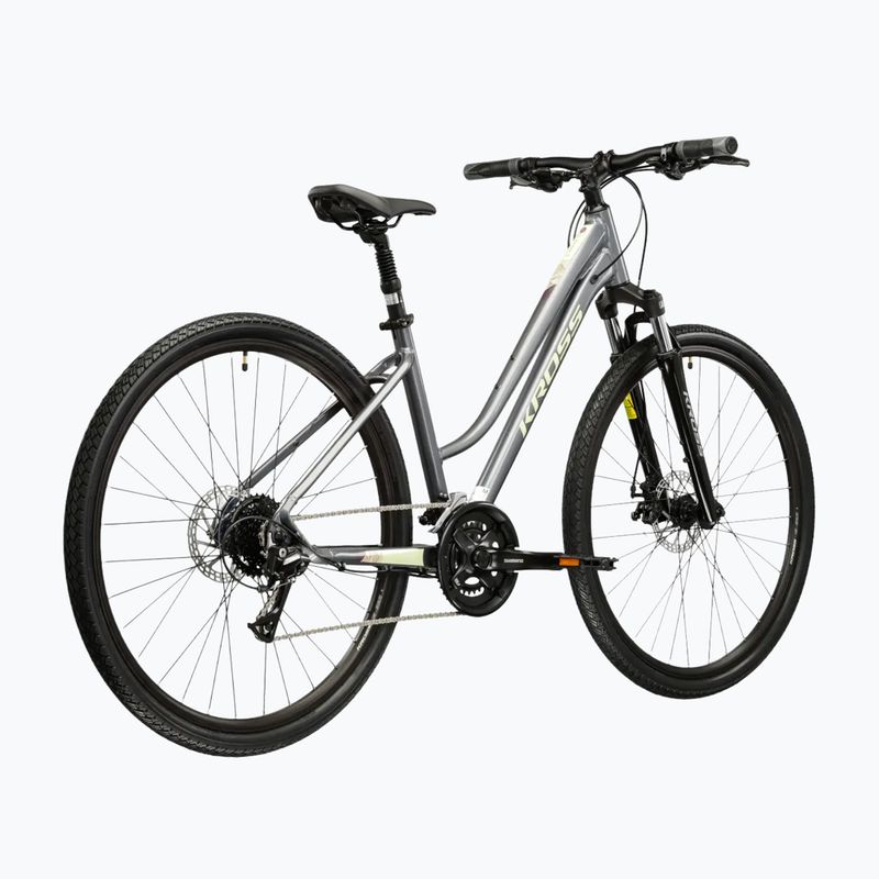 Дамски велосипед за кросфит KROSS Evado 3.0 W grey/green/gloss 3