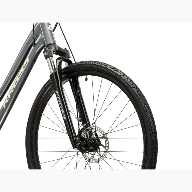 Дамски велосипед за кросфит KROSS Evado 3.0 W grey/green/gloss 5