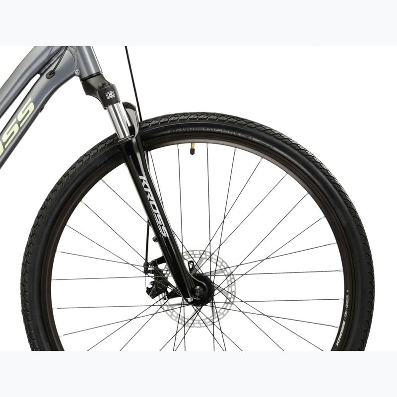 Дамски велосипед за кросфит KROSS Evado 3.0 W grey/green/gloss 6