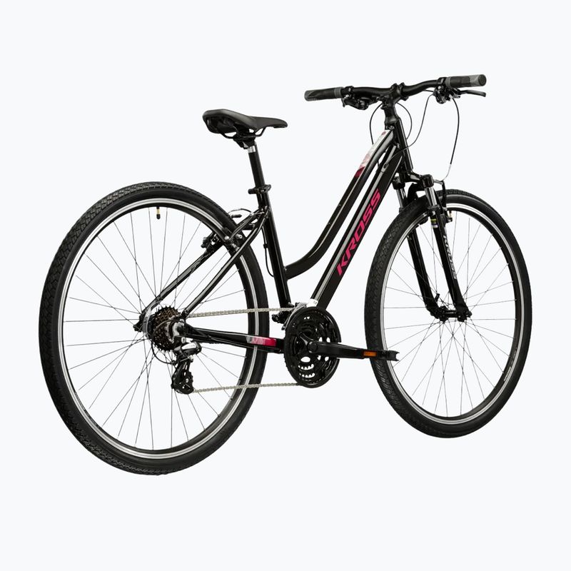 Дамски крос велосипед KROSS Evado 2.0 W black/pink 3