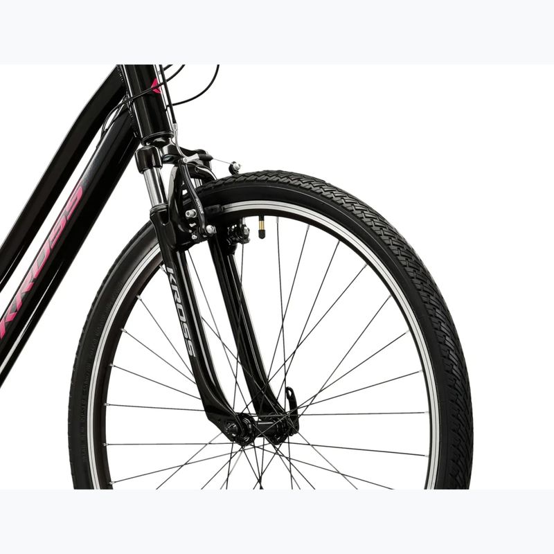 Дамски крос велосипед KROSS Evado 2.0 W black/pink 5