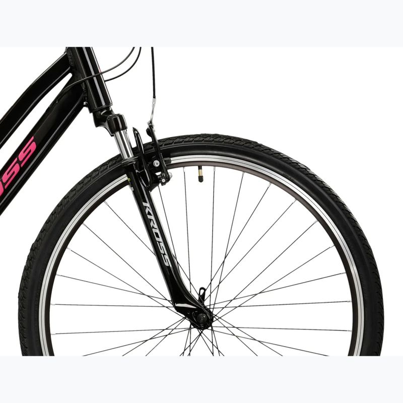 Дамски крос велосипед KROSS Evado 2.0 W black/pink 6