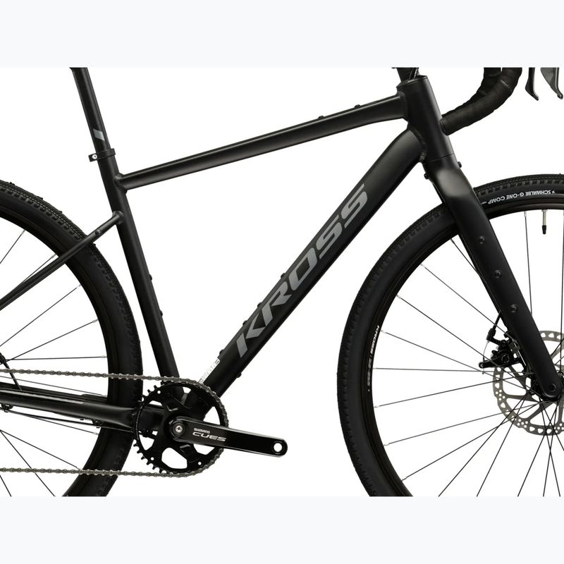 Гравел велосипед KROSS Esker 1.0 black/graphite/matte 12
