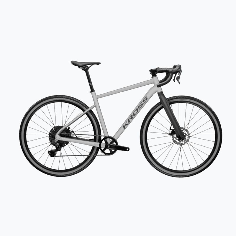 Гравел велосипед KROSS Esker 1.0 grey/graphite/matte