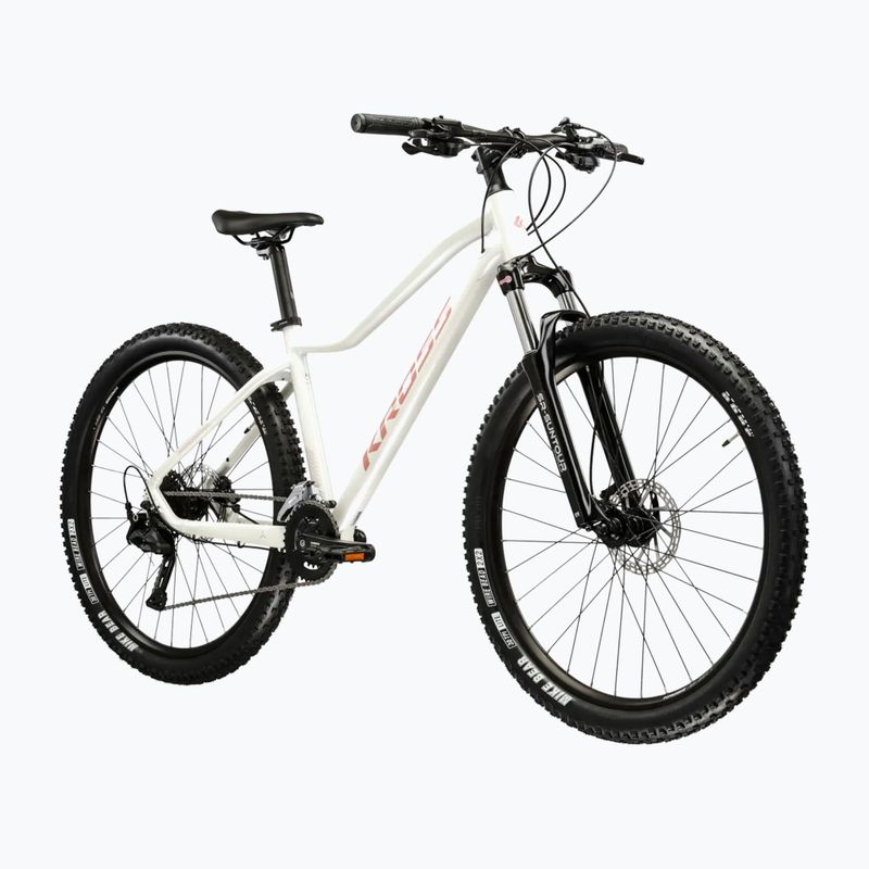 Дамски планински велосипед KROSS Lea 5.0 27.5“ white/pink/shiny 2