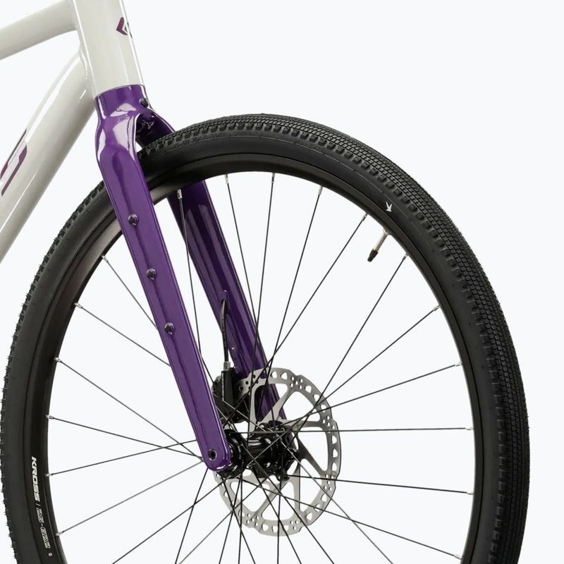 Гравел велосипед KROSS Esker 1.0 FL grey/purple/gloss 6