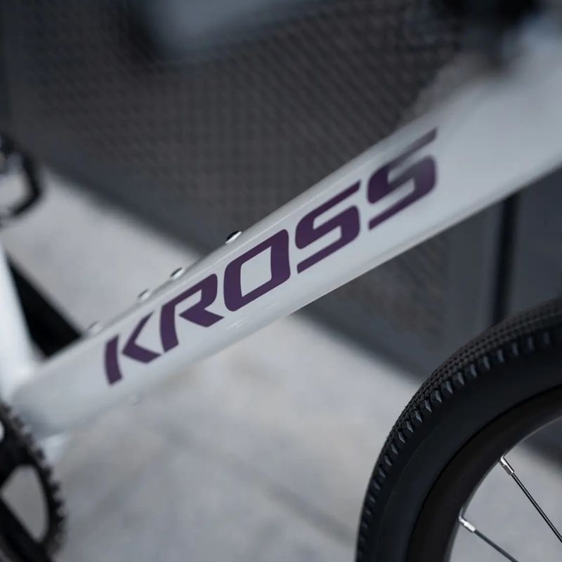 Гравел велосипед KROSS Esker 1.0 FL grey/purple/gloss 14