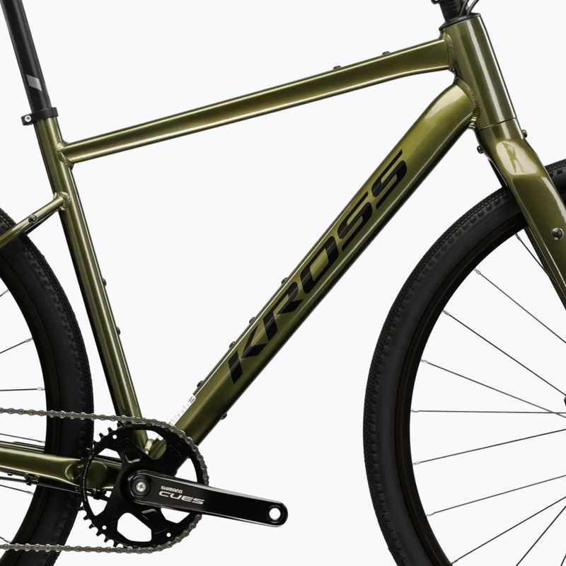 Гравел велосипед KROSS Esker 1.0 FL green/graphite/gloss 11