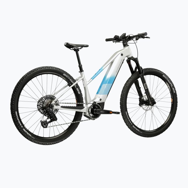 Дамски електрически велосипед KROSS Influx Hyb 5.0 W 27.5 el. 800 Wh silver/blue/gloss 3