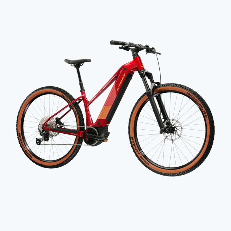 Дамски електрически велосипед KROSS Influx Hyb 4.0 W 29 el. 800 Wh ruby red/burgundy/glossy 2