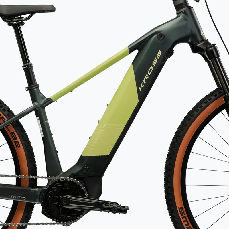 Електрически велосипед KROSS Influx Hyb 4.0 29 800 Mh green/khaki/matte 12