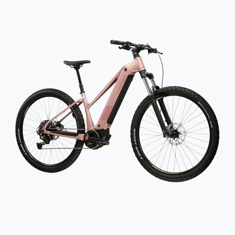 Дамски електрически велосипед KROSS Influx Hyb 3.0 27.5 l. 800 Wh pink/burgundy/matte 2