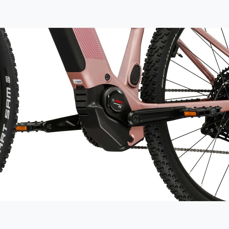 Дамски електрически велосипед KROSS Influx Hyb 3.0 27.5 l. 800 Wh pink/burgundy/matte 10