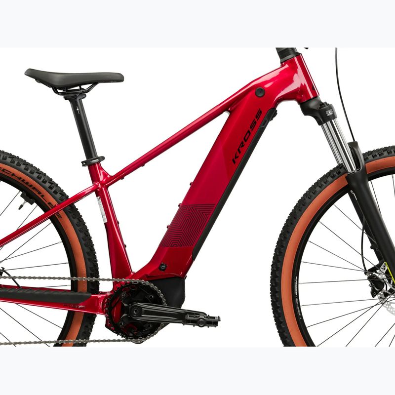 Електрически велосипед KROSS Influx Hyb 2.0 29 el. 600 Wh ruby/black/gloss 12
