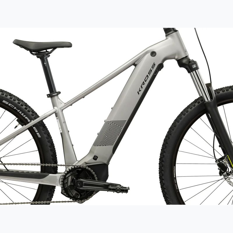 Електрически велосипед KROSS Influx Hyb 2.0 29 el. 600 Wh silver/black/matte 12