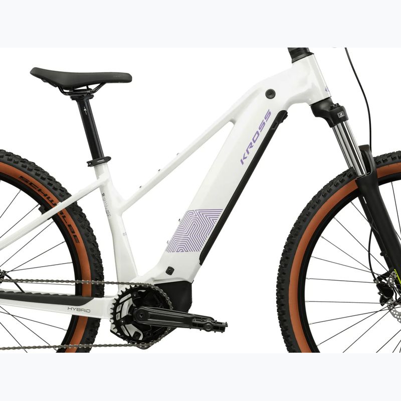Дамски електрически велосипед KROSS Influx Hyb 2.0 27,5 el. 600 Wh pearl/purple/gloss 13