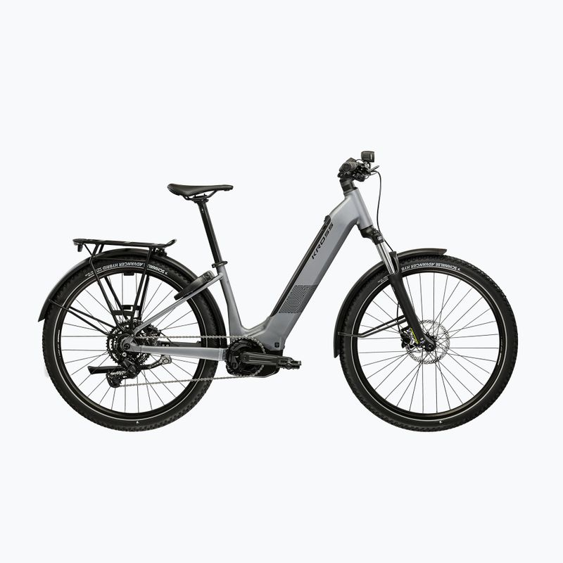 Електрически велосипед KROSS Influx Suv Hyb 2.0 600 29 el. grey/black/matte