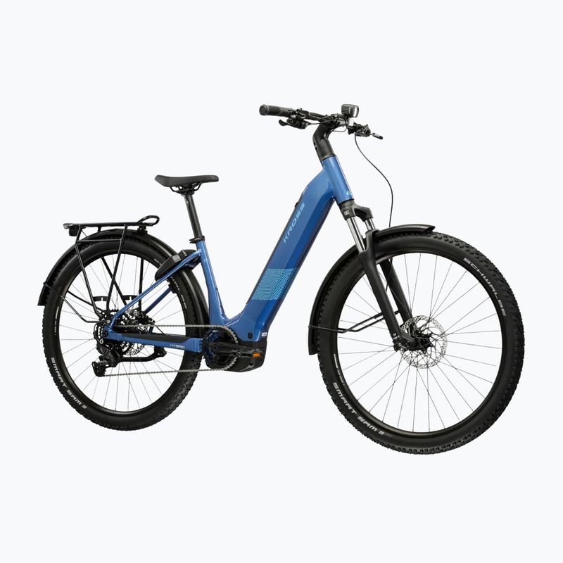 Електрически велосипед KROSS Influx Suv Hyb 2.0 600 29 el. blue/light blue/shiny 2