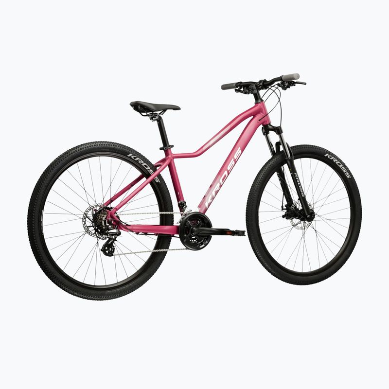 Дамски планински велосипед KROSS Lea 2.0 W 27.5 pink/silver/matte 3