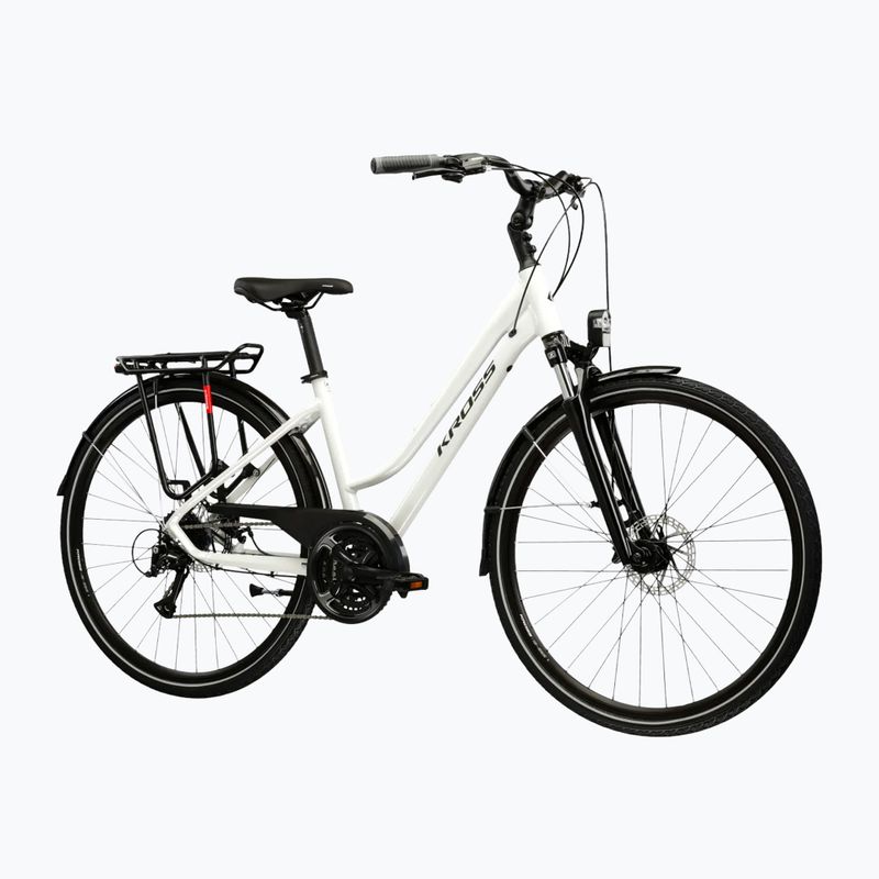 Дамски трекинг велосипед KROSS Trans 3.0 pearl/black/gloss 2