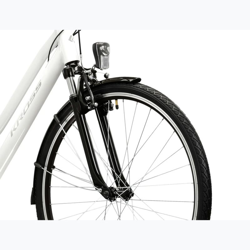Дамски трекинг велосипед KROSS Trans 1.0 W white/grey/shiny 5