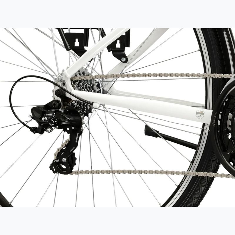 Дамски трекинг велосипед KROSS Trans 1.0 W white/grey/shiny 6