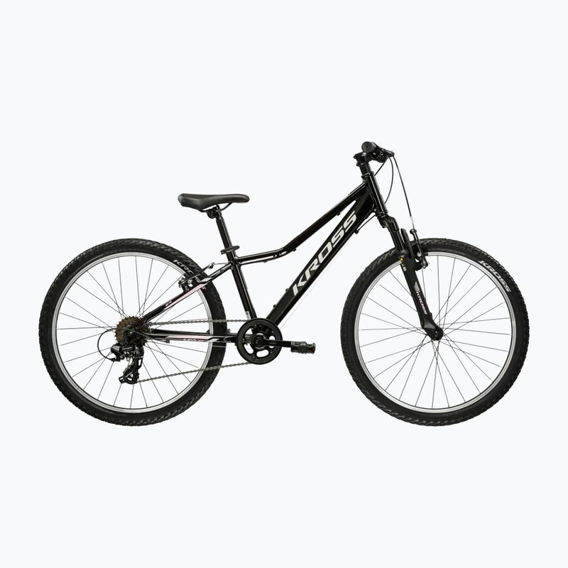 Детски велосипед KROSS Lea Jr 1.0 W black/silver/gloss