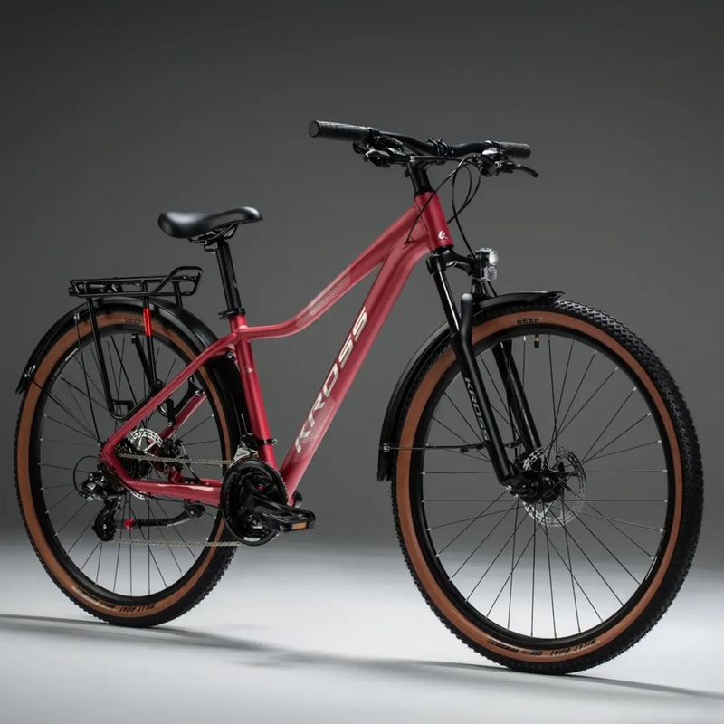 Дамски планински велосипед KROSS Lea X200 Eq W 27.5 pink/silver/matte 11
