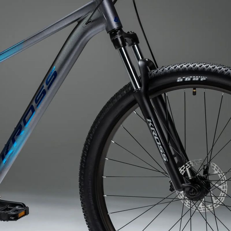 Планински велосипед KROSS Hexagon X200 29“ gray/blue/matte 17