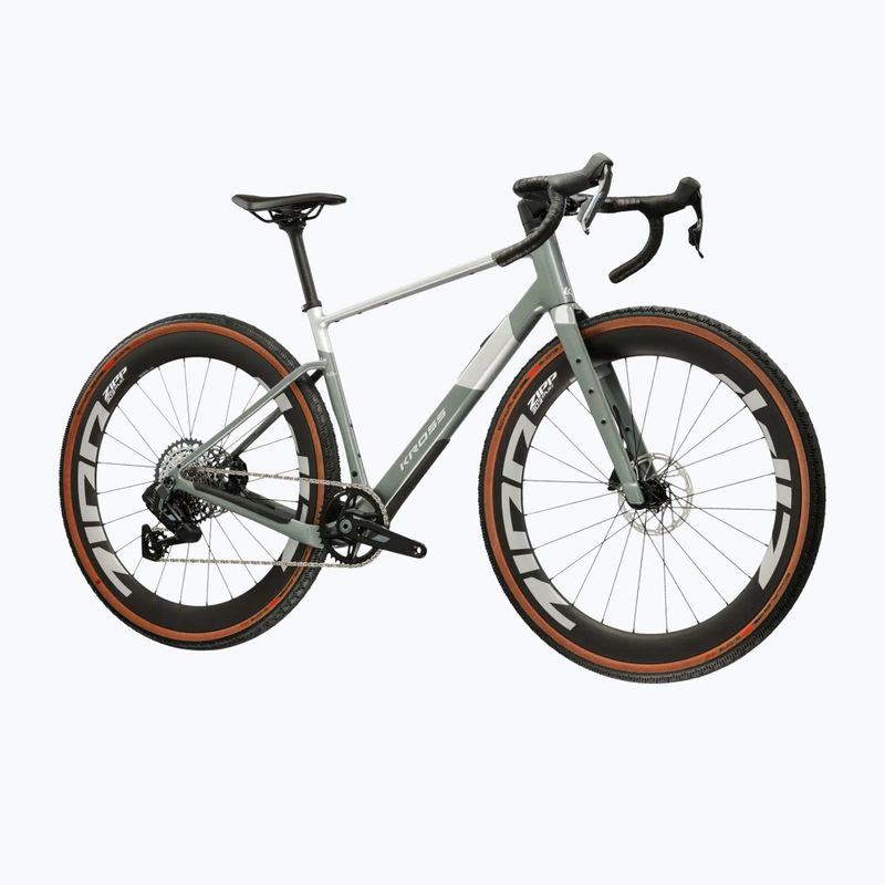 Гравел велосипед KROSS Esker ADV 3.0 green-gray/silver/matt 2