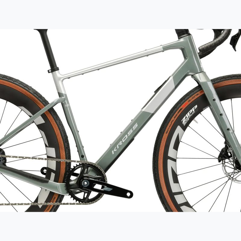 Гравел велосипед KROSS Esker ADV 3.0 green-gray/silver/matt 12
