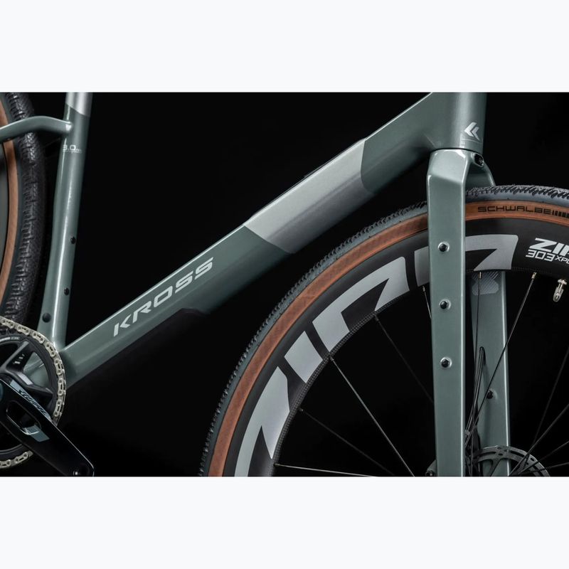 Гравел велосипед KROSS Esker ADV 3.0 green-gray/silver/matt 16
