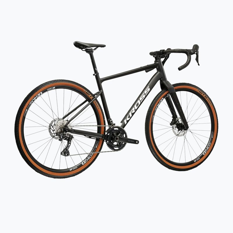 Гравел велосипед KROSS Esker 6.0 black/white/matte/gloss 3