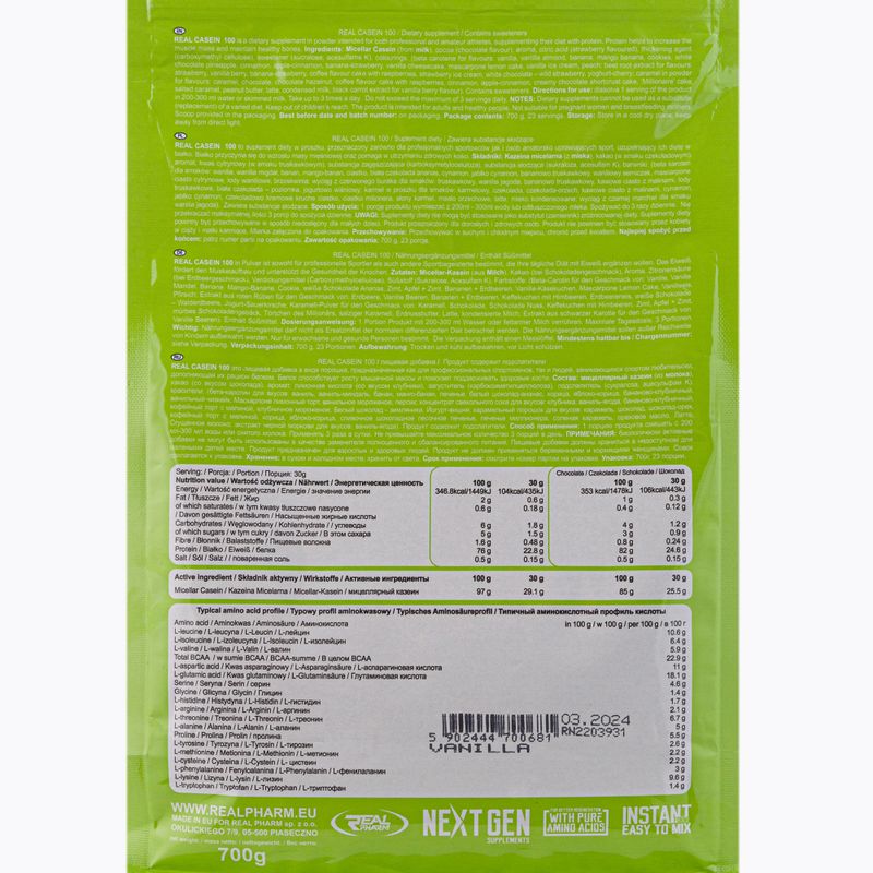 Kazeina Real Pharm Real Казеин 700g и 700681 2