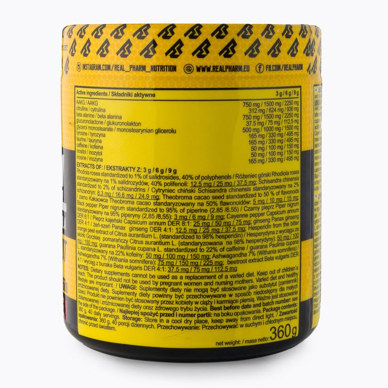 Предварителна тренировка Real Pharm Unreal 360g касис лимон 700957 3
