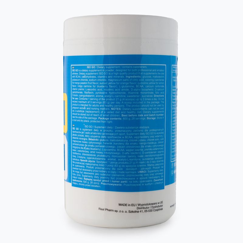 ISO GO Real Pharm аминокиселини 600g оранжев 701169 3