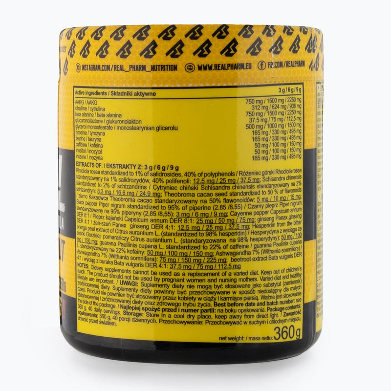 Предварителна тренировка Real Pharm Unreal 360g касис 701510 3