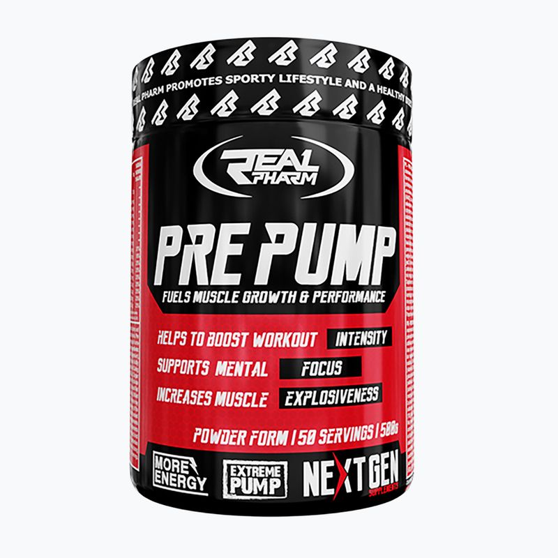 Real Pharm Pre Pump предтренировъчен продукт 500 g касис/лимон 4