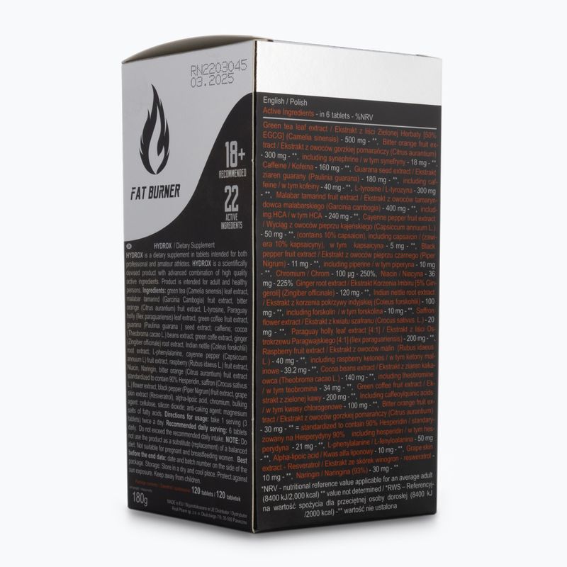 Hydrox Real Pharm мазнини горелка 120 таблетки 707116 2