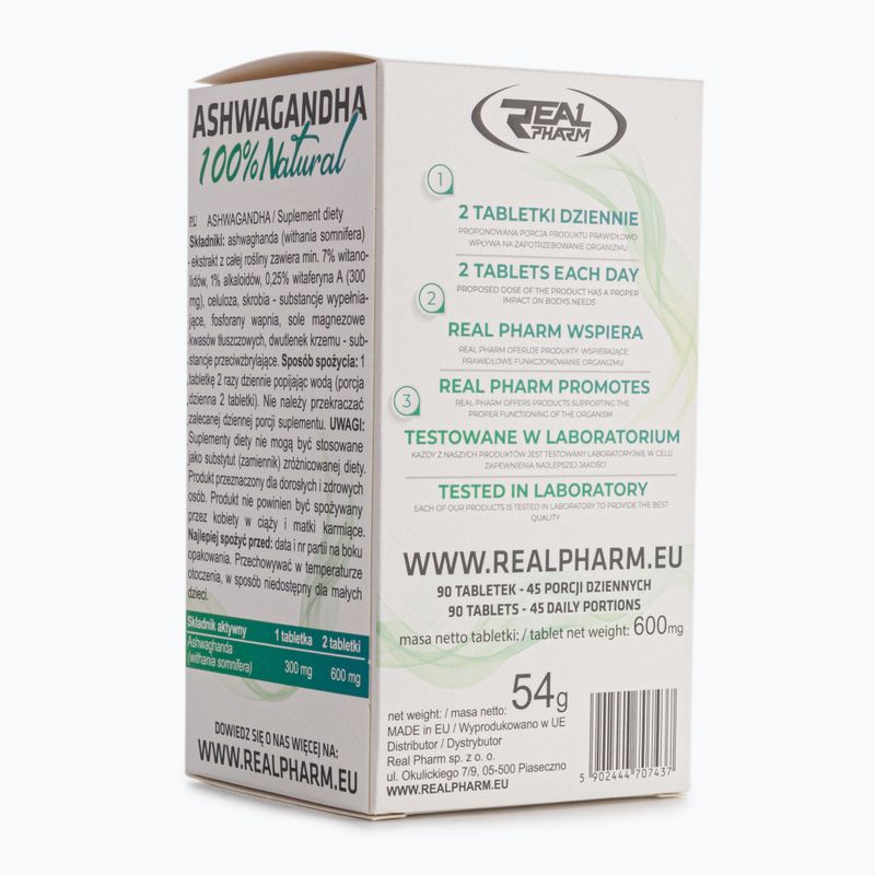 Ashwaganda Real Pharm 100% 90 таблетки 2