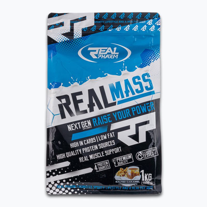 Гейнър Real Pharm Real Mass 1kg słony karmel 709059