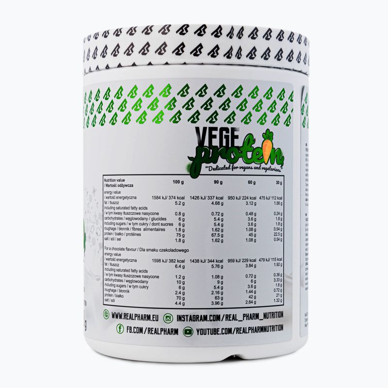 Real Pharm Vege Protein 600g солен карамел 709103 2