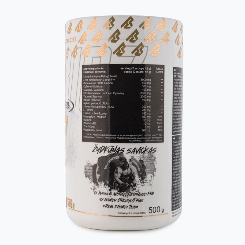 Предтренировъчен продукт Real Pharm Big Z 500g лимон-оранжев 710147 2