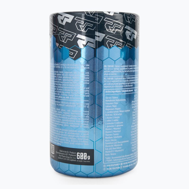 Изотонична напитка Real Pharm ISO GO 600 g лимон 2