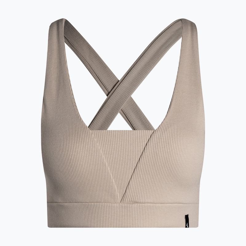 Дамски сутиен за тренировка Carpatree Mellow Rib beige CPW-SB-179-BE