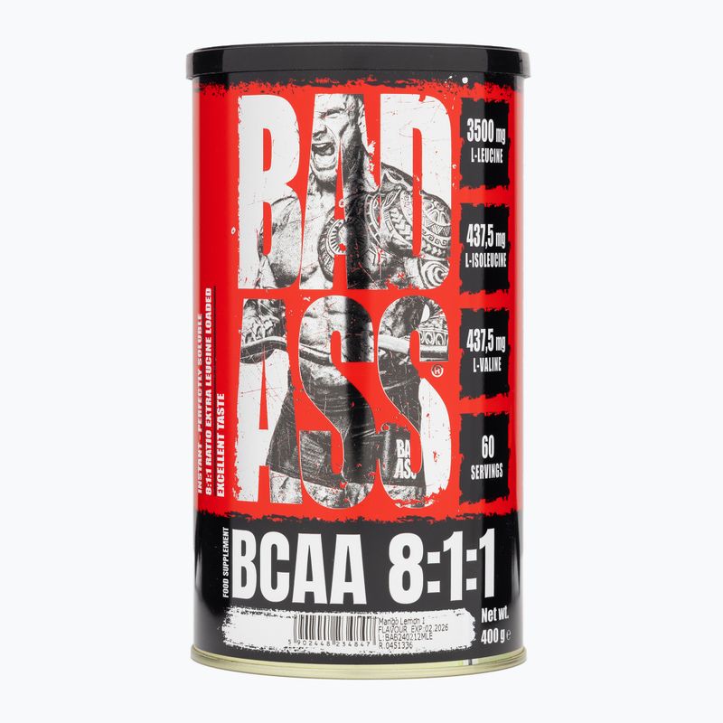 Аминокиселини Fitness Authority Bad Ass Bcaa 8 400 g mango/lemon