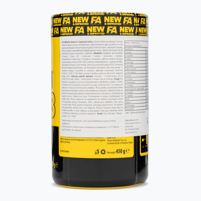 Аминокиселини Fitness Authority Napalm Amino13 450 g mango/lemon 3