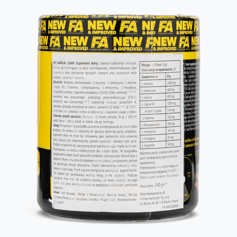 Аминокиселини Fitness Authority Napalm Leaa9 240 g sicilian lime 2