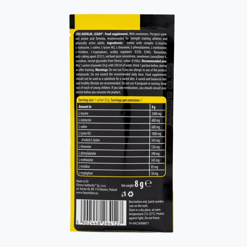 Аминокиселини Fitness Authority Napalm Leaa9 240 g fruit massage 2